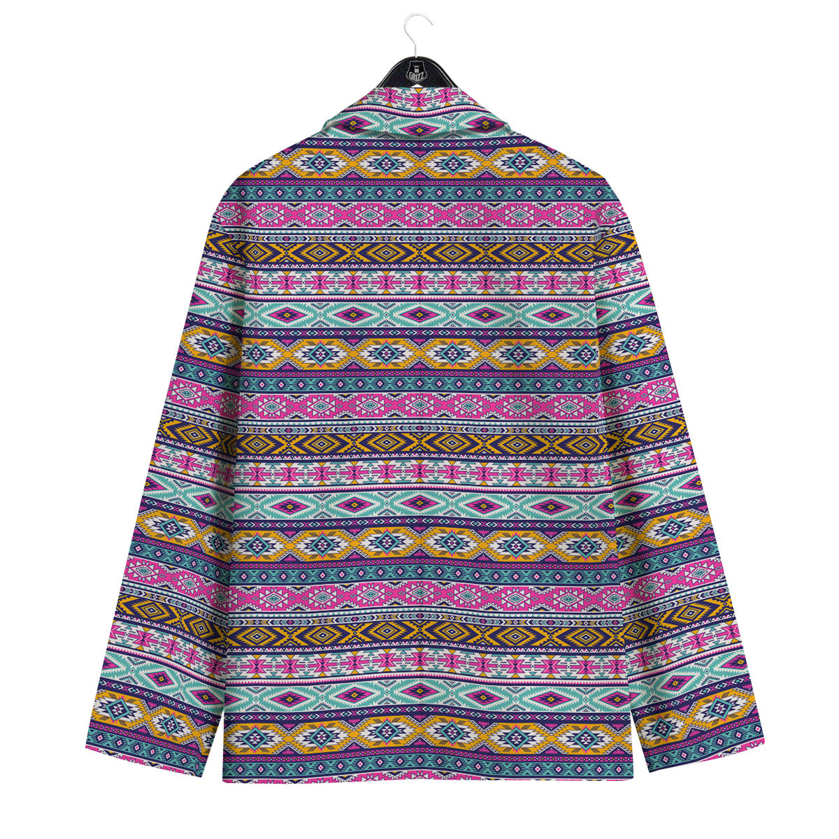 Aztec Bright Colors Print Pattern Men's Sport Coat-grizzshop