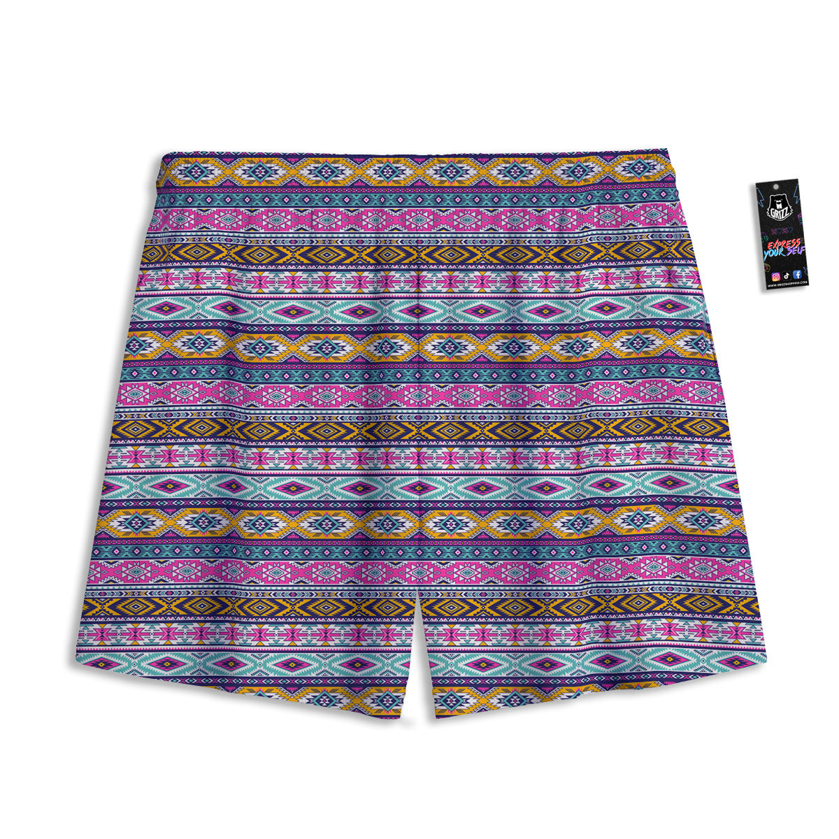 Aries Sign Black And Gold Print Mesh Shorts