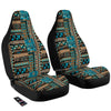 Aztec Brown And Teal Print Pattern Car Seat Covers-grizzshop