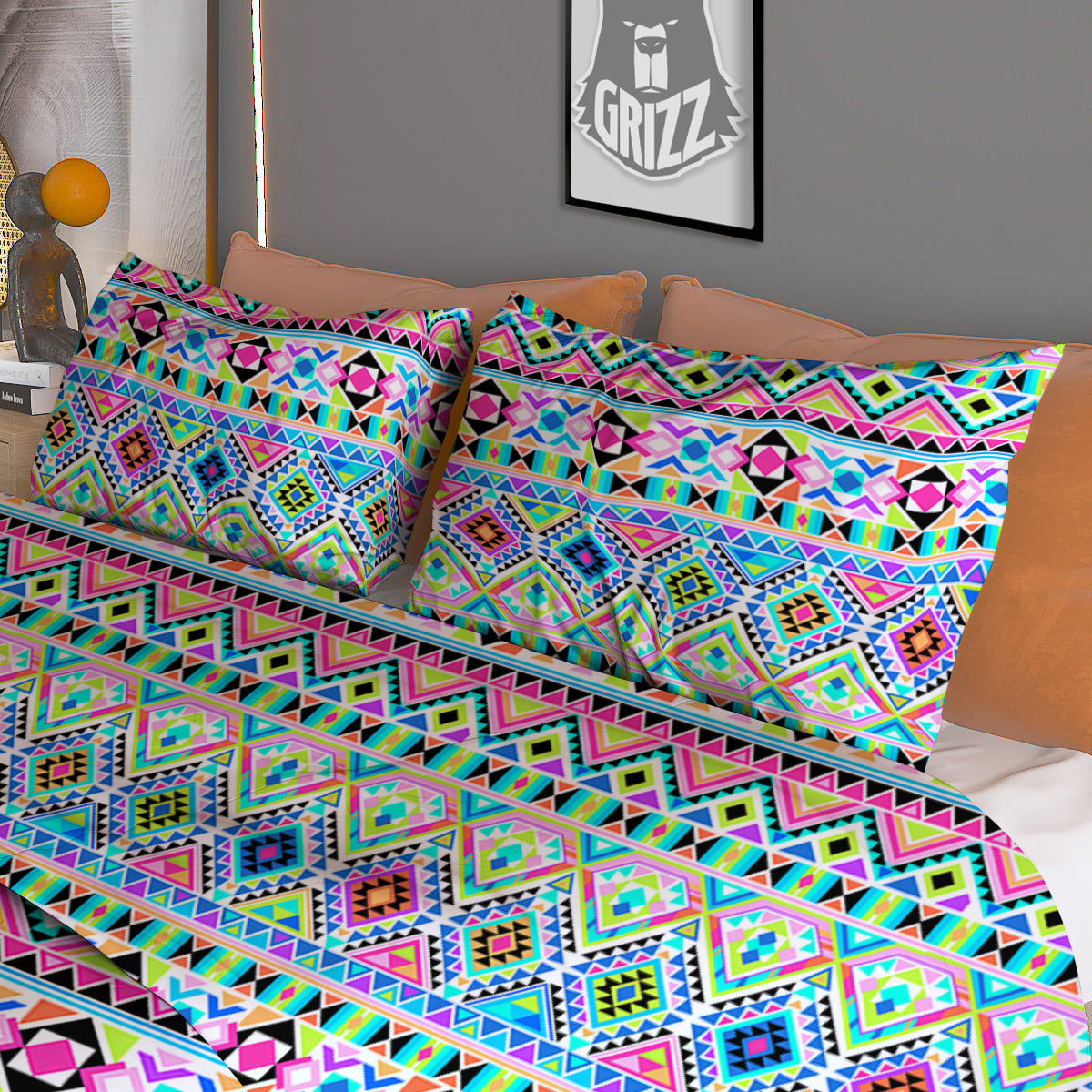 Artwork Glitter Gold Print Duvet Cover Bedding Set