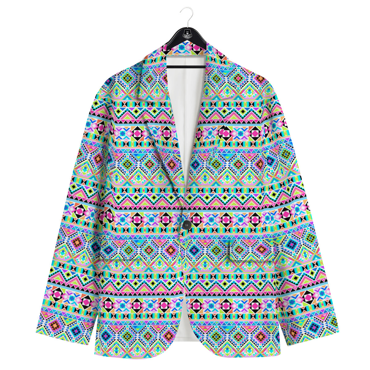 Aztec Colorful Print Pattern Men's Sport Coat-grizzshop