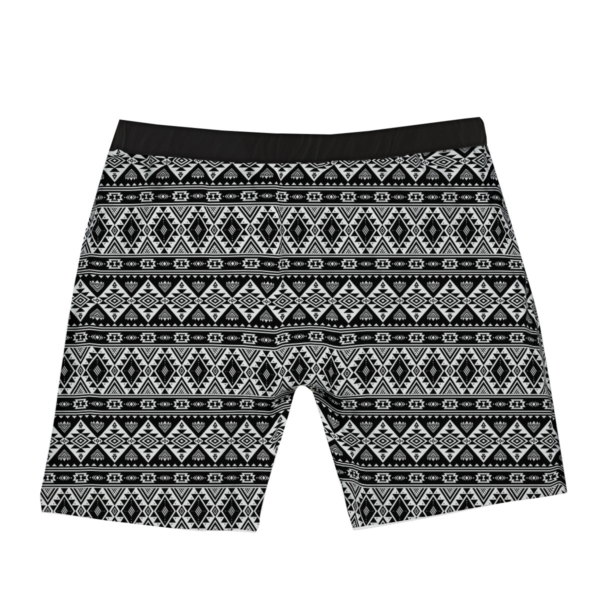 Aztec Dark Grey Print Pattern Boxer Briefs-grizzshop