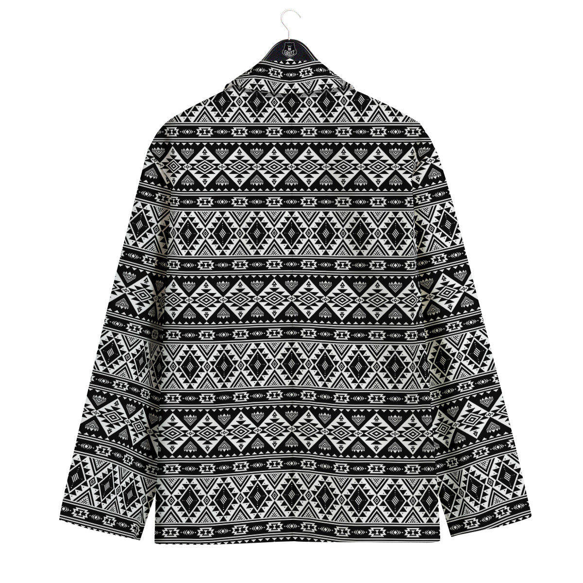 Aztec Dark Grey Print Pattern Men's Sport Coat-grizzshop