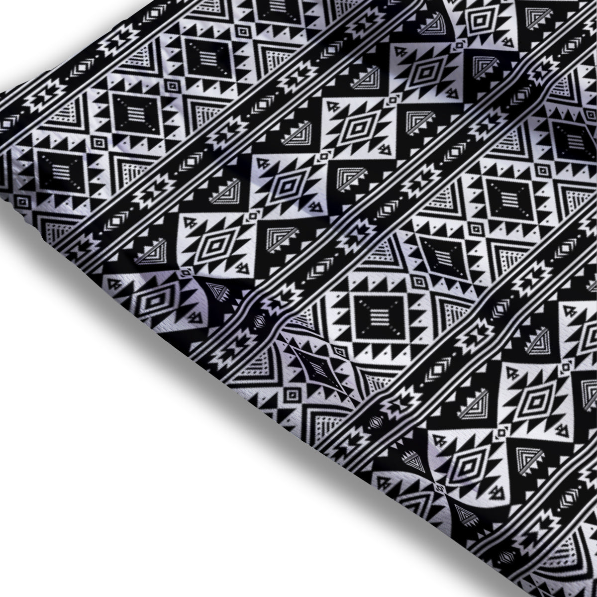 Aztec Dark Grey Print Pattern Mesh Shorts
