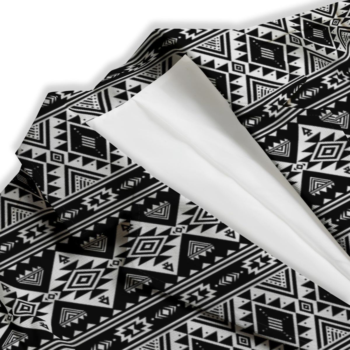 Aztec Dark Grey Print Pattern Women's Blazer-grizzshop