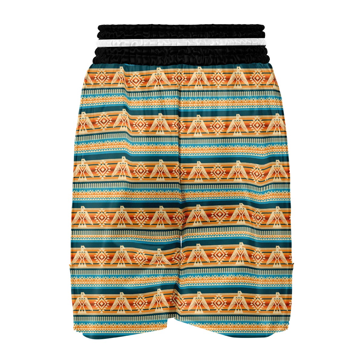 Aztec Eagle Print Pattern Boxing Shorts-grizzshop