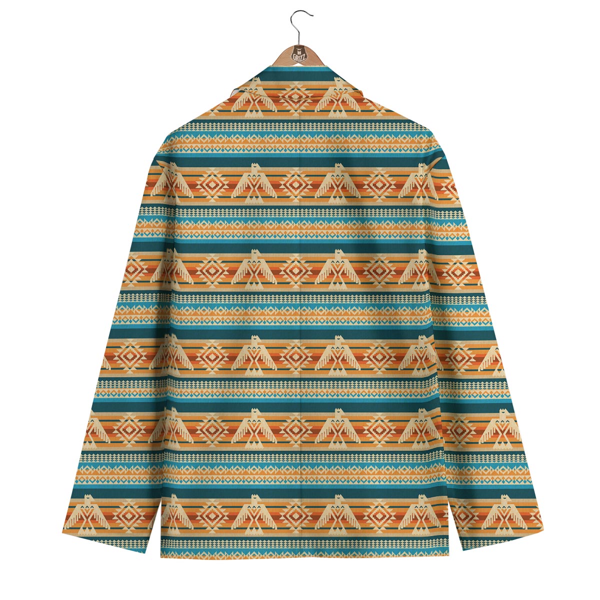 Aztec Eagle Print Pattern Men's Blazer-grizzshop