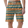 Aztec Eagle Print Pattern Men's Shorts-grizzshop