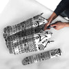 Aztec Grey And White Print Pattern Umbrella-grizzshop