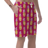 Aztec Hawaiian Pineapple Print Men's Shorts-grizzshop