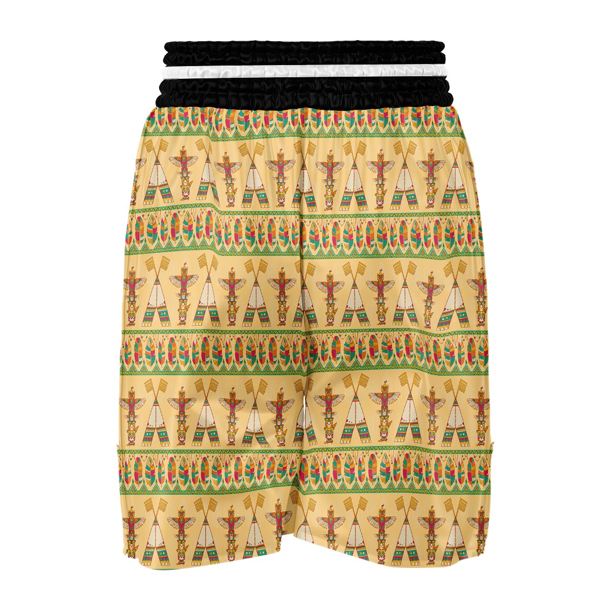Aztec Indians Navajo Tribal Native American Print Boxing Shorts-grizzshop
