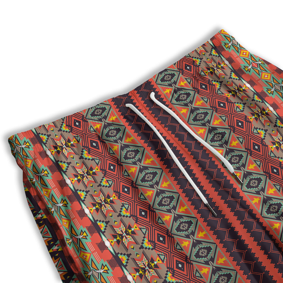 Aztec Native Tribal Print Pattern Men's Athletic Shorts