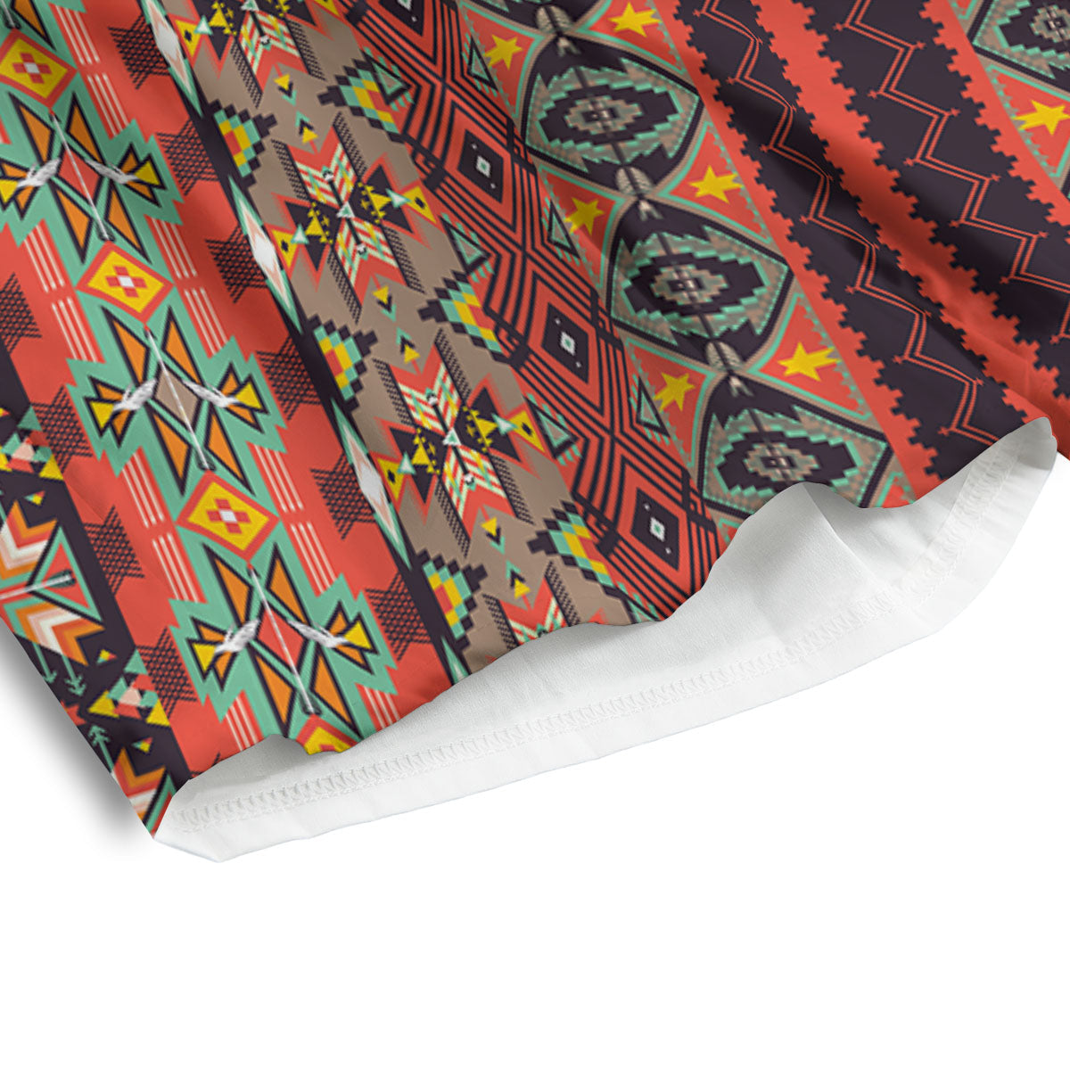 Aztec Native Tribal Print Pattern Men's Athletic Shorts