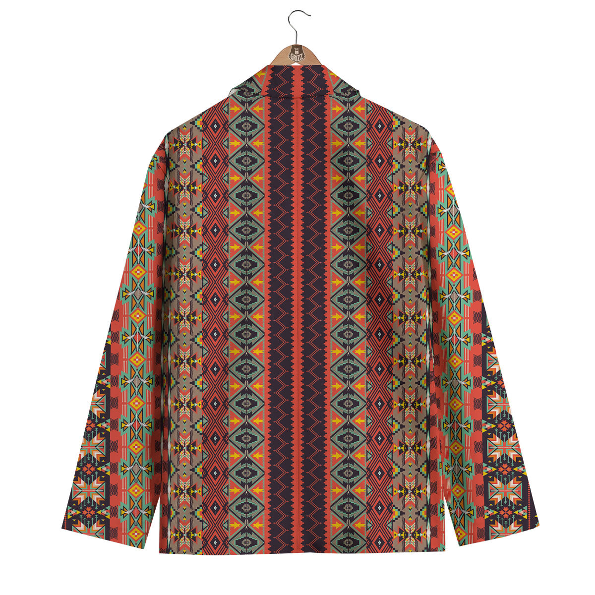 Aztec Native Tribal Print Pattern Men's Blazer-grizzshop
