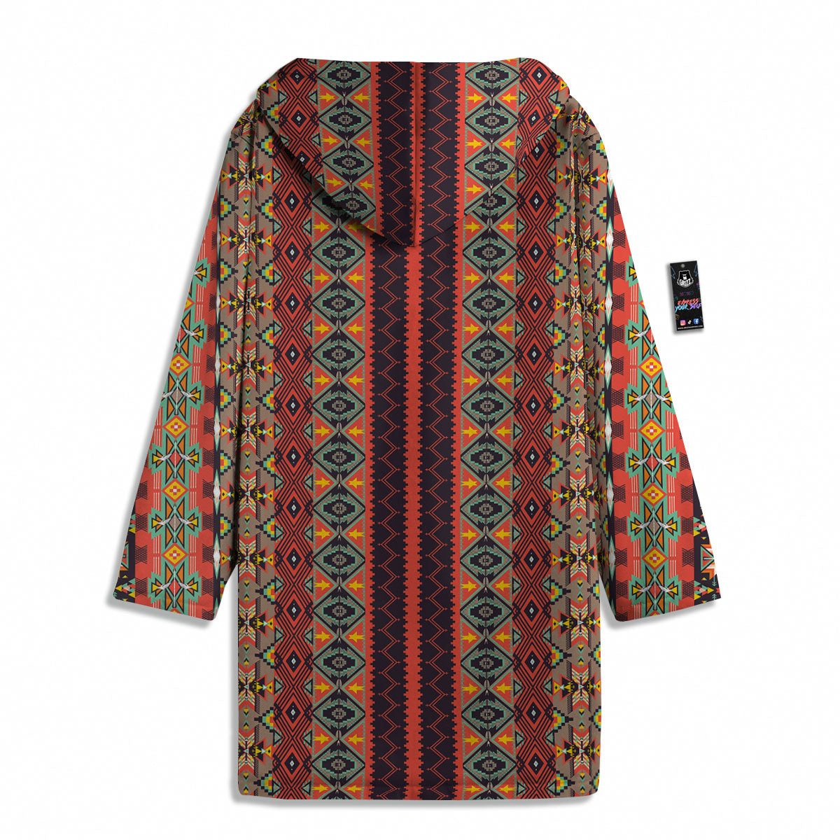 Aztec Native Tribal Print Pattern Men's Windbreaker Jacket-grizzshop