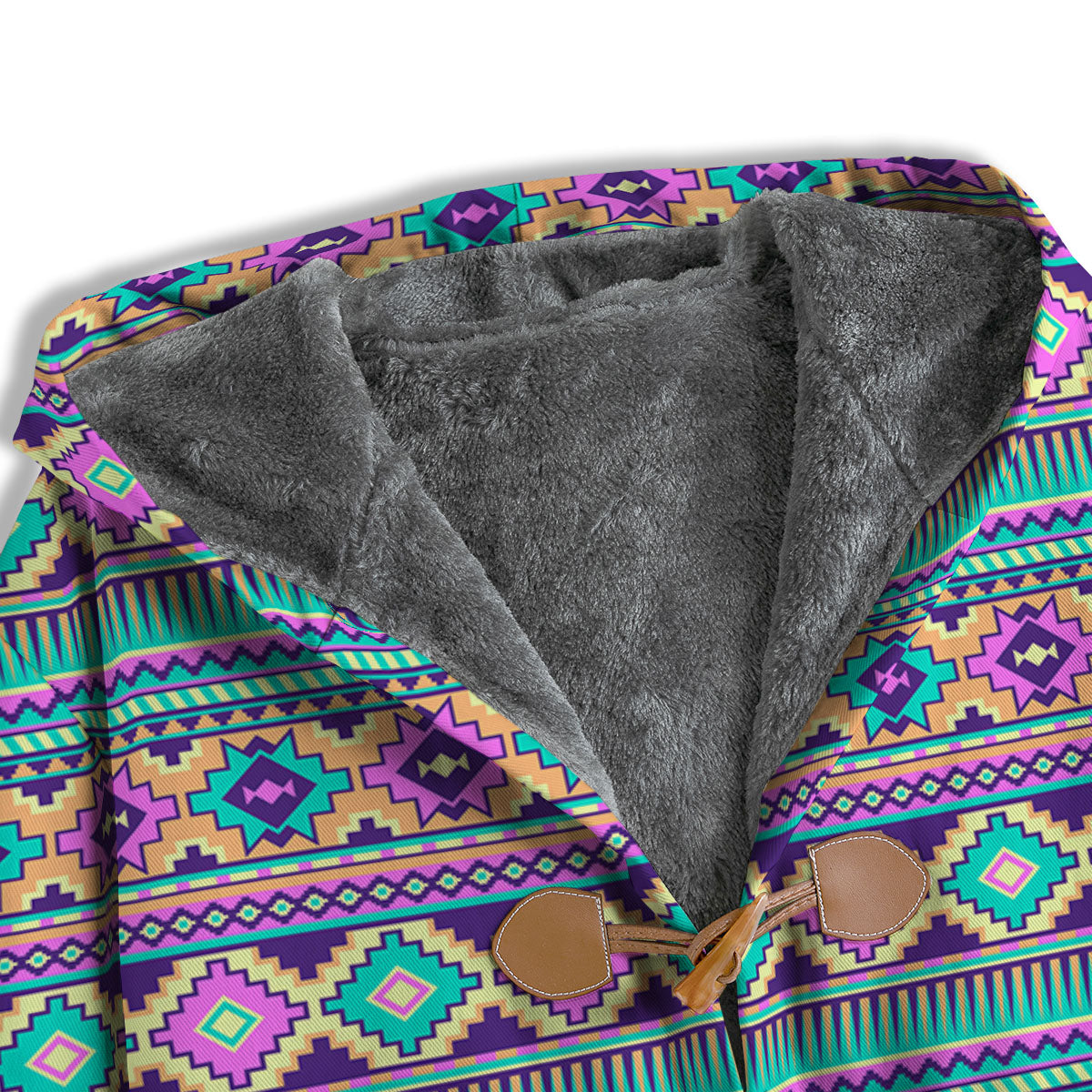 Aztec Neon Native Print Pattern Men's Windbreaker Jacket-grizzshop