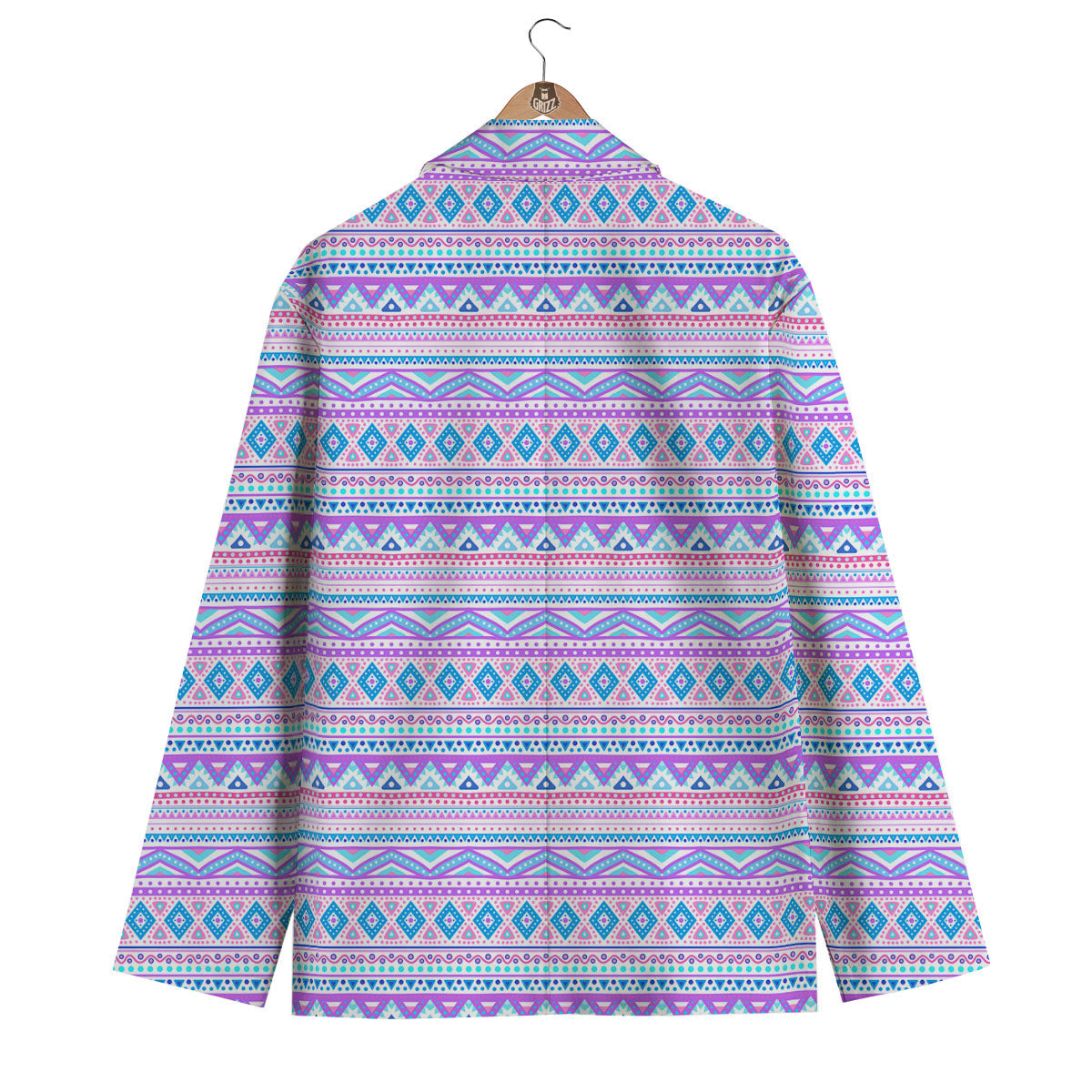 Aztec Pink And Pastel Print Pattern Men's Blazer-grizzshop