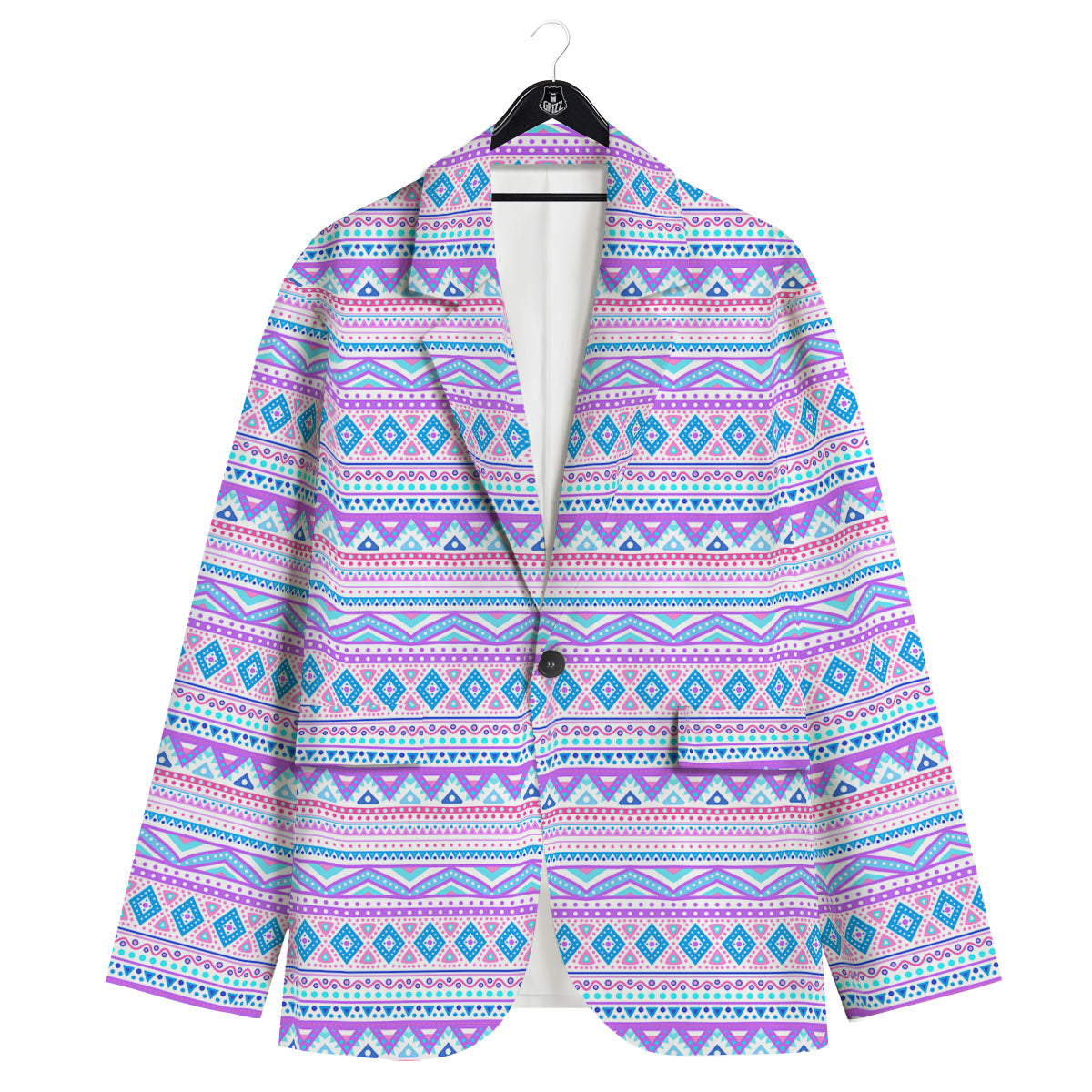 Aztec Pink And Pastel Print Pattern Men's Sport Coat-grizzshop