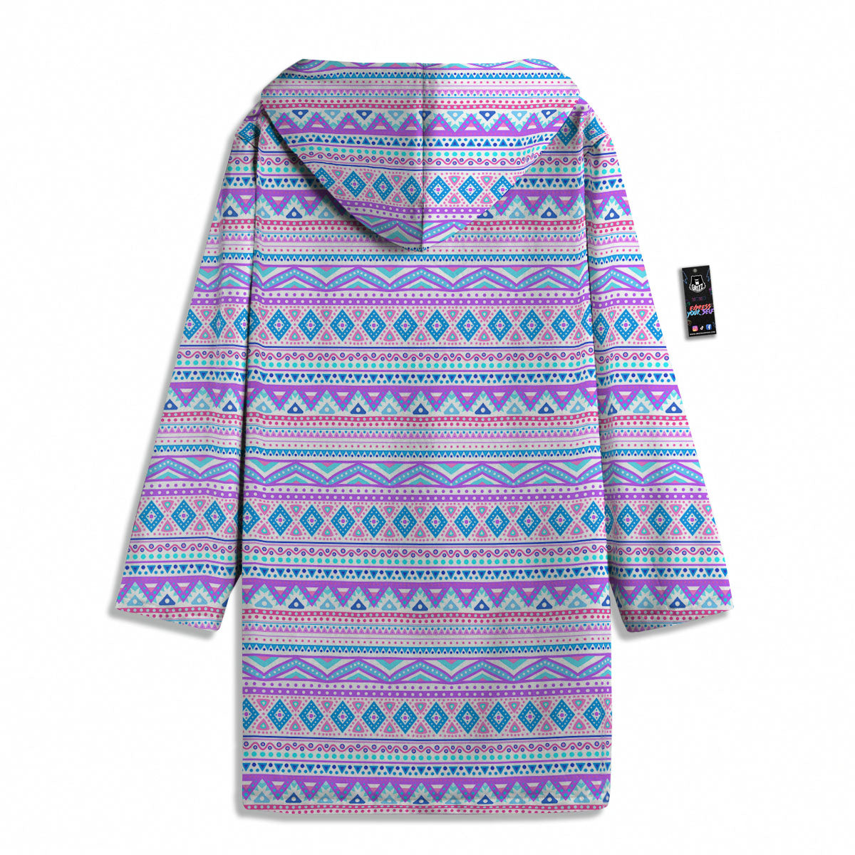 Aztec Pink And Pastel Print Pattern Men's Windbreaker Jacket-grizzshop