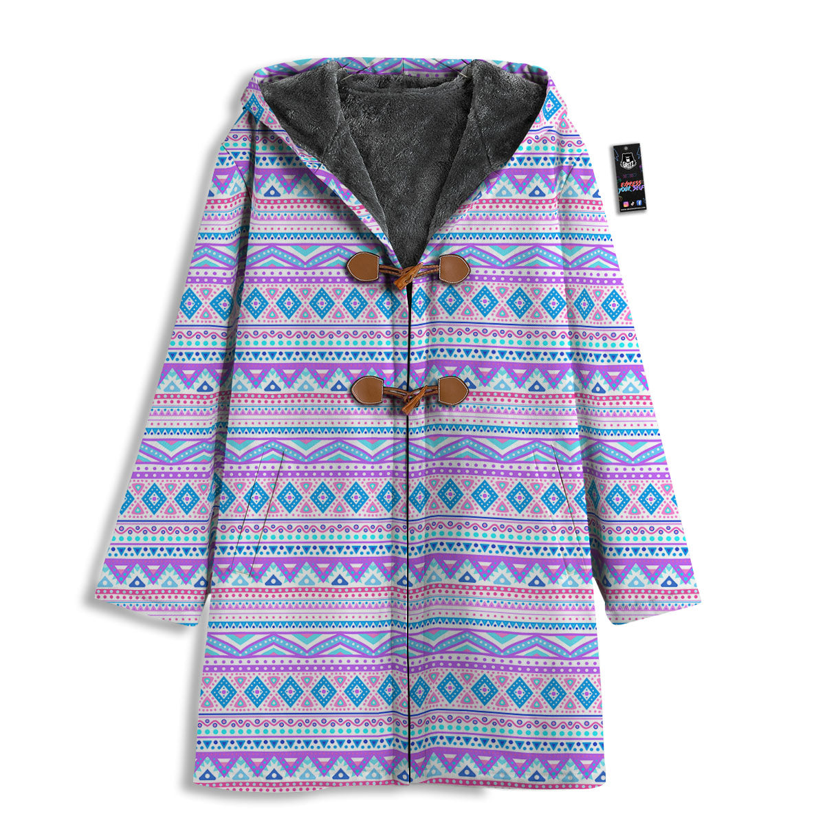 Aztec Pink And Pastel Print Pattern Men's Windbreaker Jacket-grizzshop