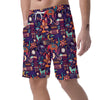 Aztec Psychedelic Trippy Men's Shorts-grizzshop