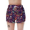 Aztec Psychedelic Trippy Women's Shorts-grizzshop