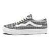 Aztec Texture White And Black Print Pattern Skate Shoes-grizzshop