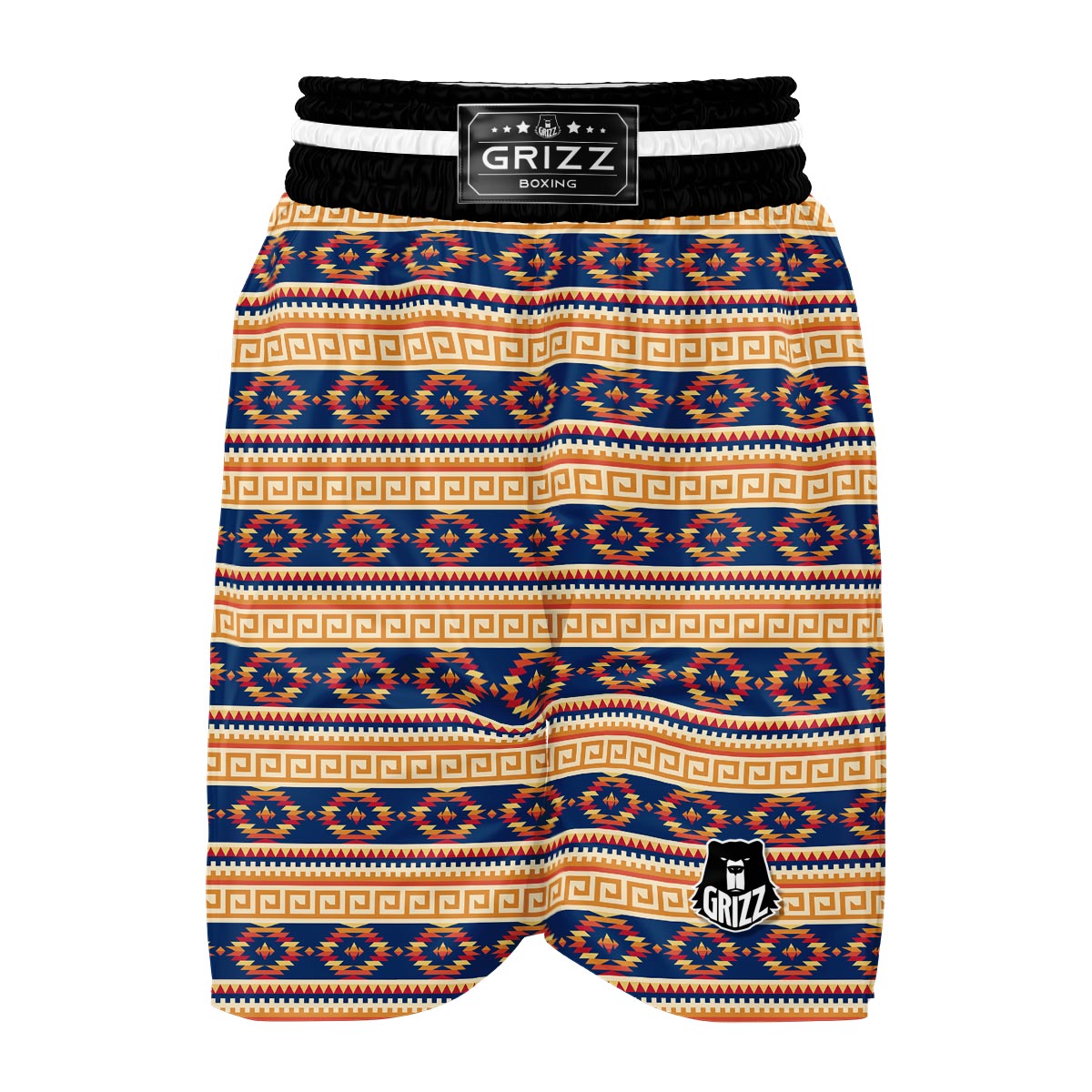 Aztec Tribal Indians Navajo Native American Print Boxing Shorts-grizzshop