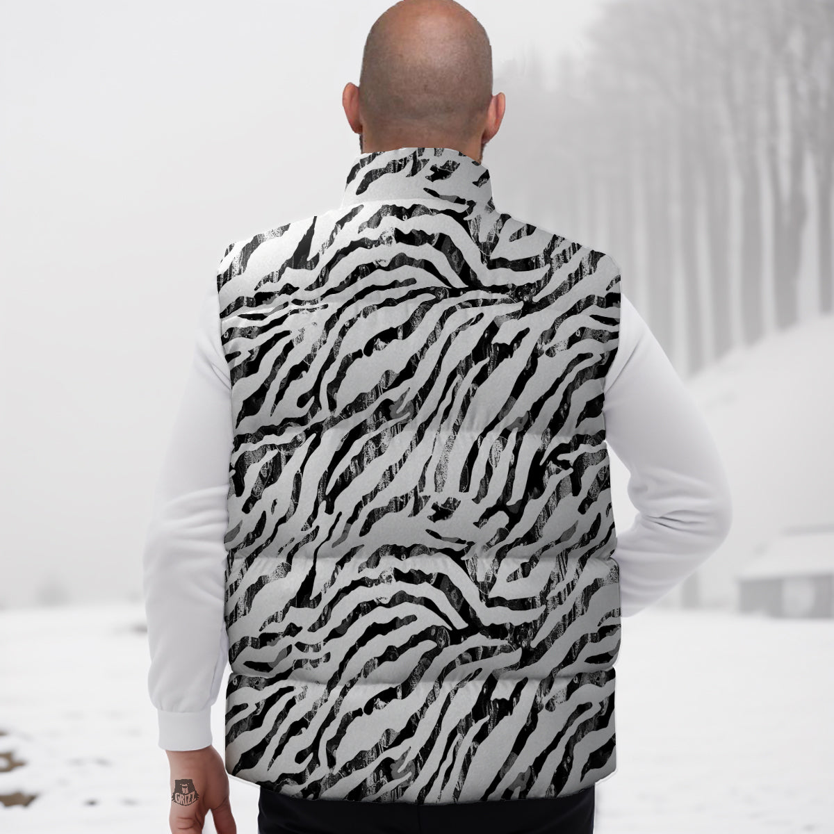 Aztec Tribal Indians  Navajo Native American Print Down Vest