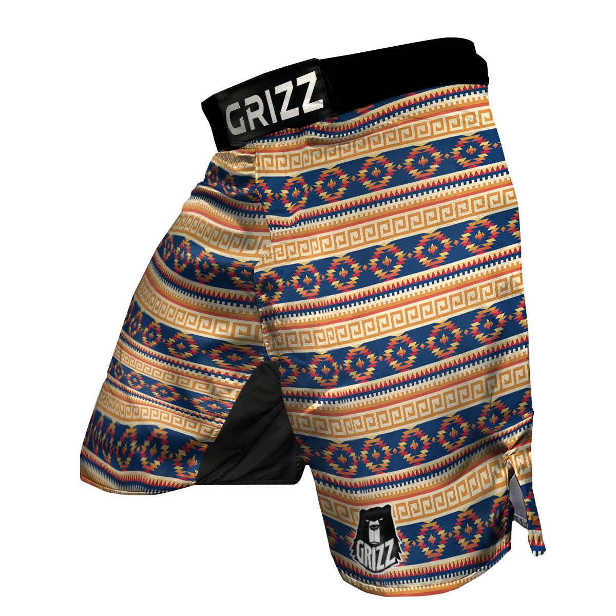 Aztec Tribal Indians Navajo Native American Print MMA Shorts-grizzshop