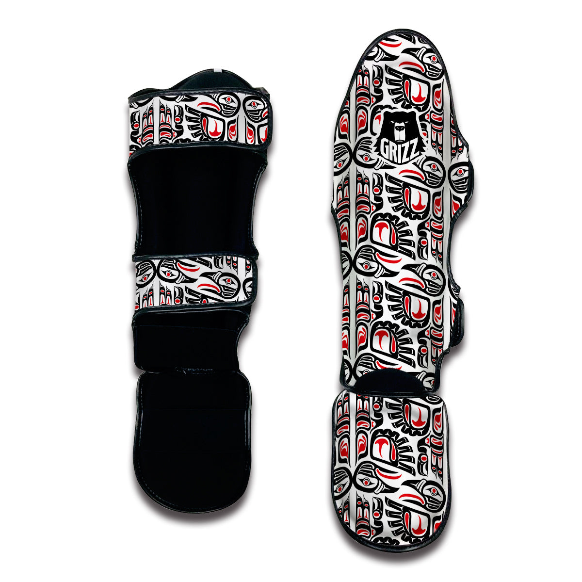 Aztec Tribal Native American Indians Navajo Muay Thai Shin Guards-grizzshop
