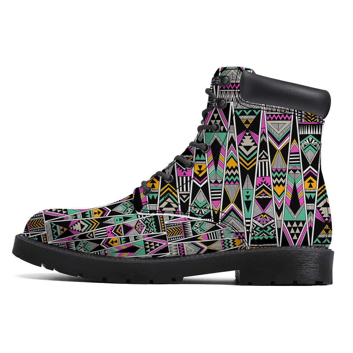 Aztec Tribal Vintage Print Pattern Boots-grizzshop