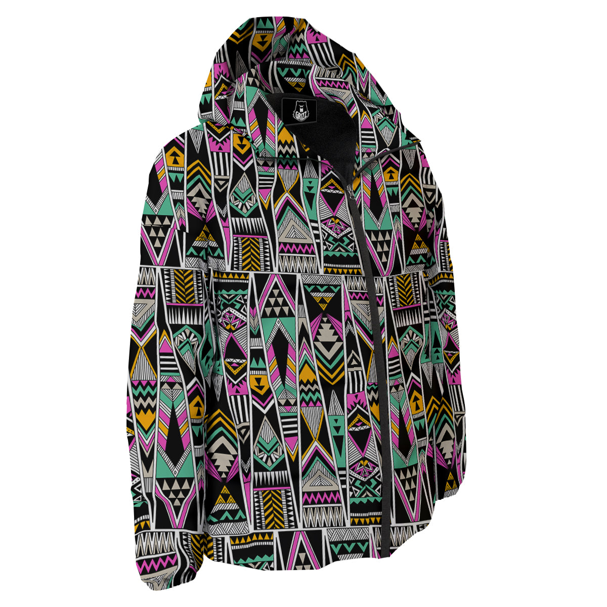 Aztec Tribal Vintage Print Pattern Down Jacket-grizzshop