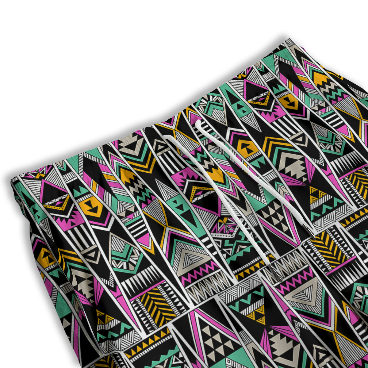Aztec Tribal Vintage Print Pattern Men's Athletic Shorts