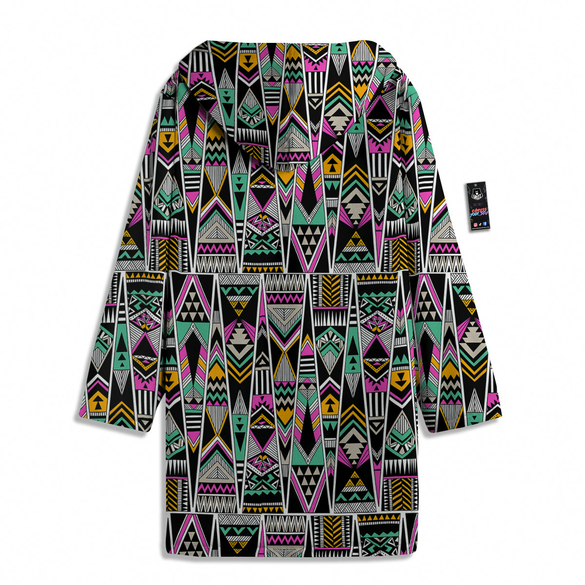 Aztec Tribal Vintage Print Pattern Men's Windbreaker Jacket-grizzshop