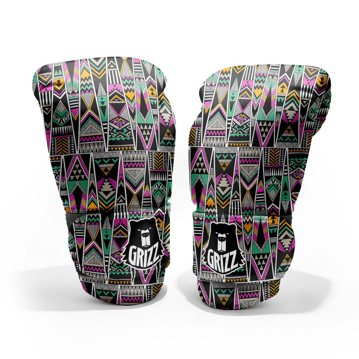 Aztec Tribal Vintage Print Pattern Pro Boxing Glove