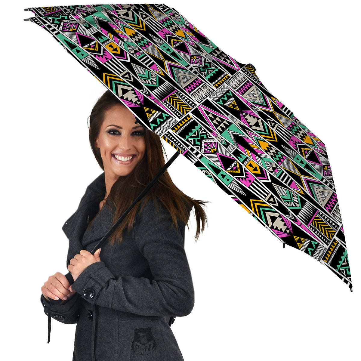 Aztec Tribal Vintage Print Pattern Umbrella-grizzshop