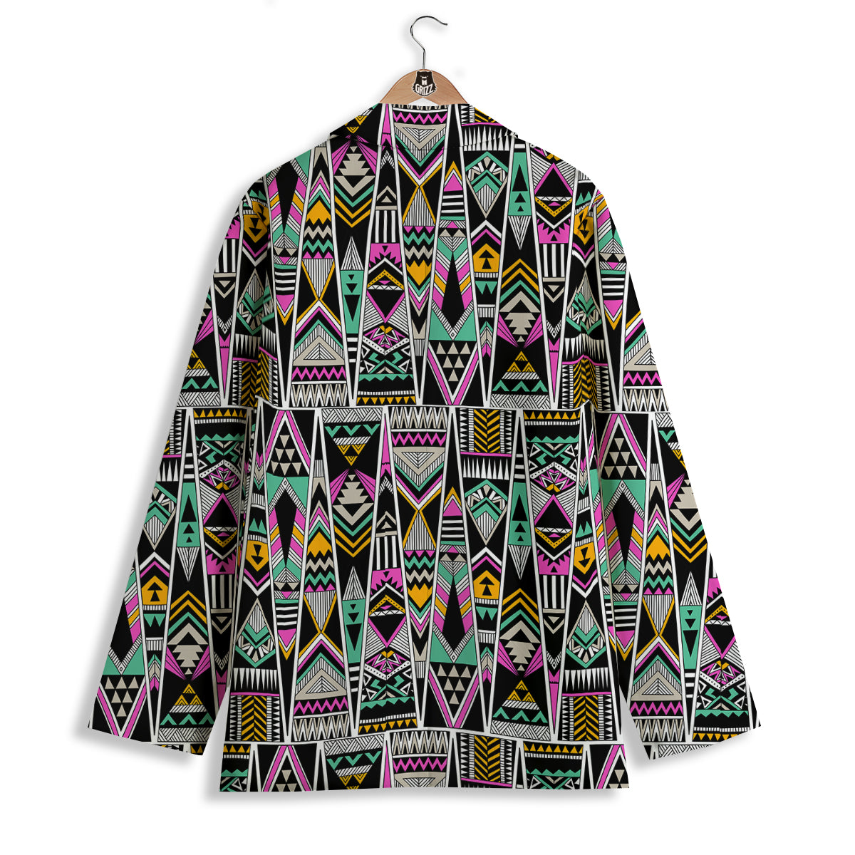 Aztec Tribal Vintage Print Pattern Women's Blazer-grizzshop