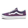 Aztec Trippy Neon Ethnic Print Skate Shoes-grizzshop