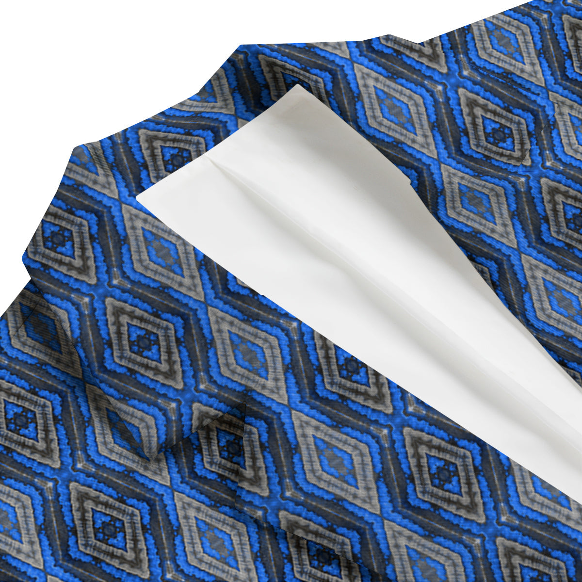 Aztec Trippy Turquoise Ethnic Print Pattern Men's Blazer-grizzshop