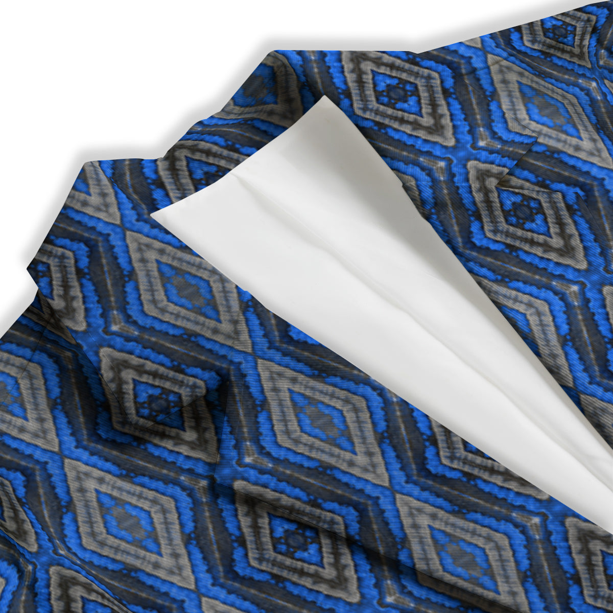 Aztec Trippy Turquoise Ethnic Print Pattern Women's Blazer-grizzshop