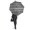 Aztec White And Black Print Pattern Umbrella-grizzshop