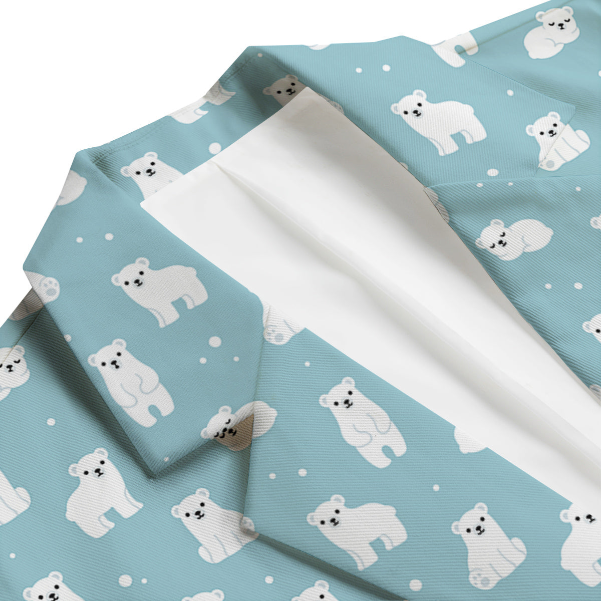 Baby Bear Cartoon Cute Print Pattern Men's Blazer-grizzshop