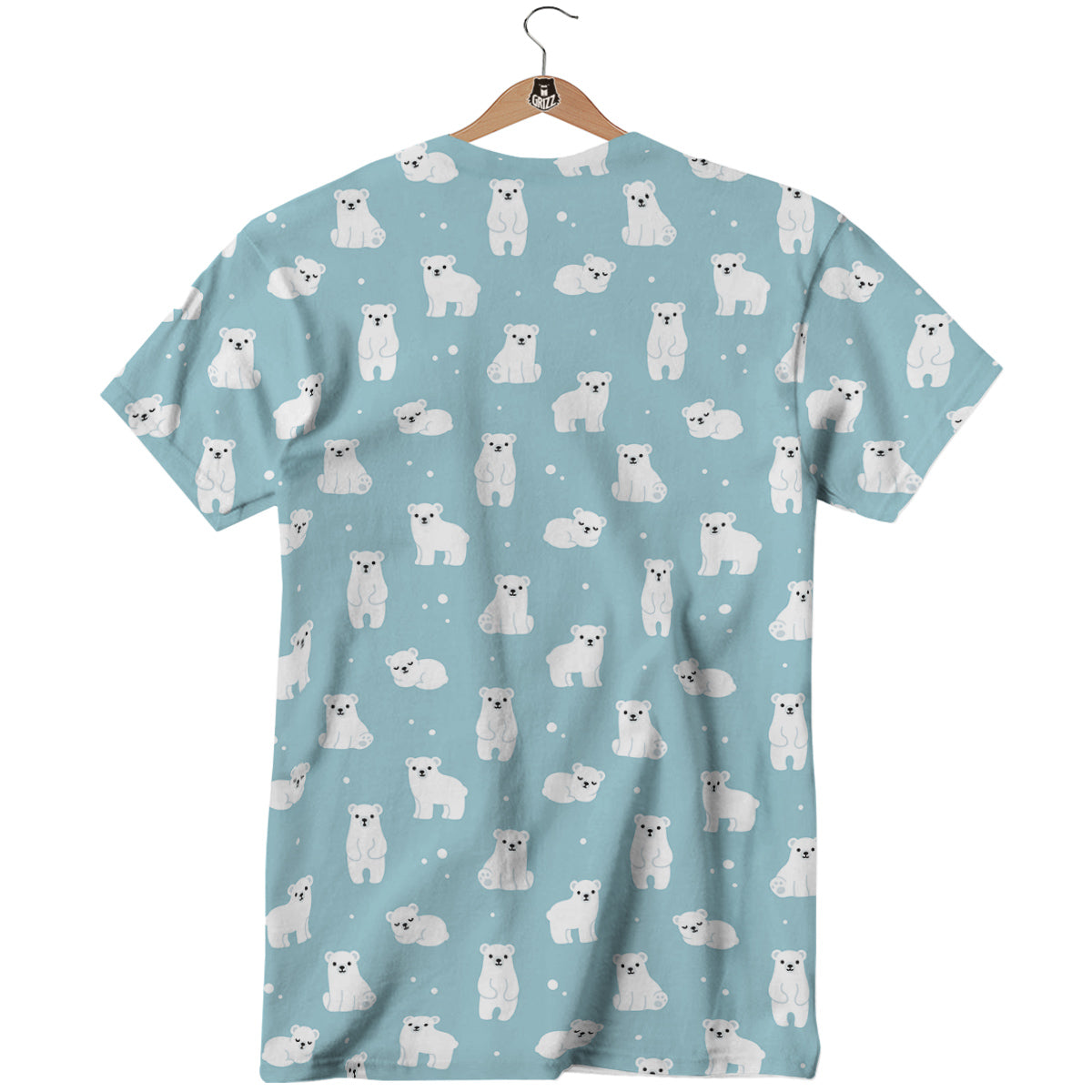 Baby Bear Cartoon Cute Print Pattern T-Shirt-grizzshop