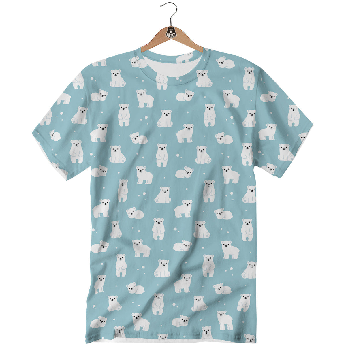 Baby Bear Cartoon Cute Print Pattern T-Shirt-grizzshop