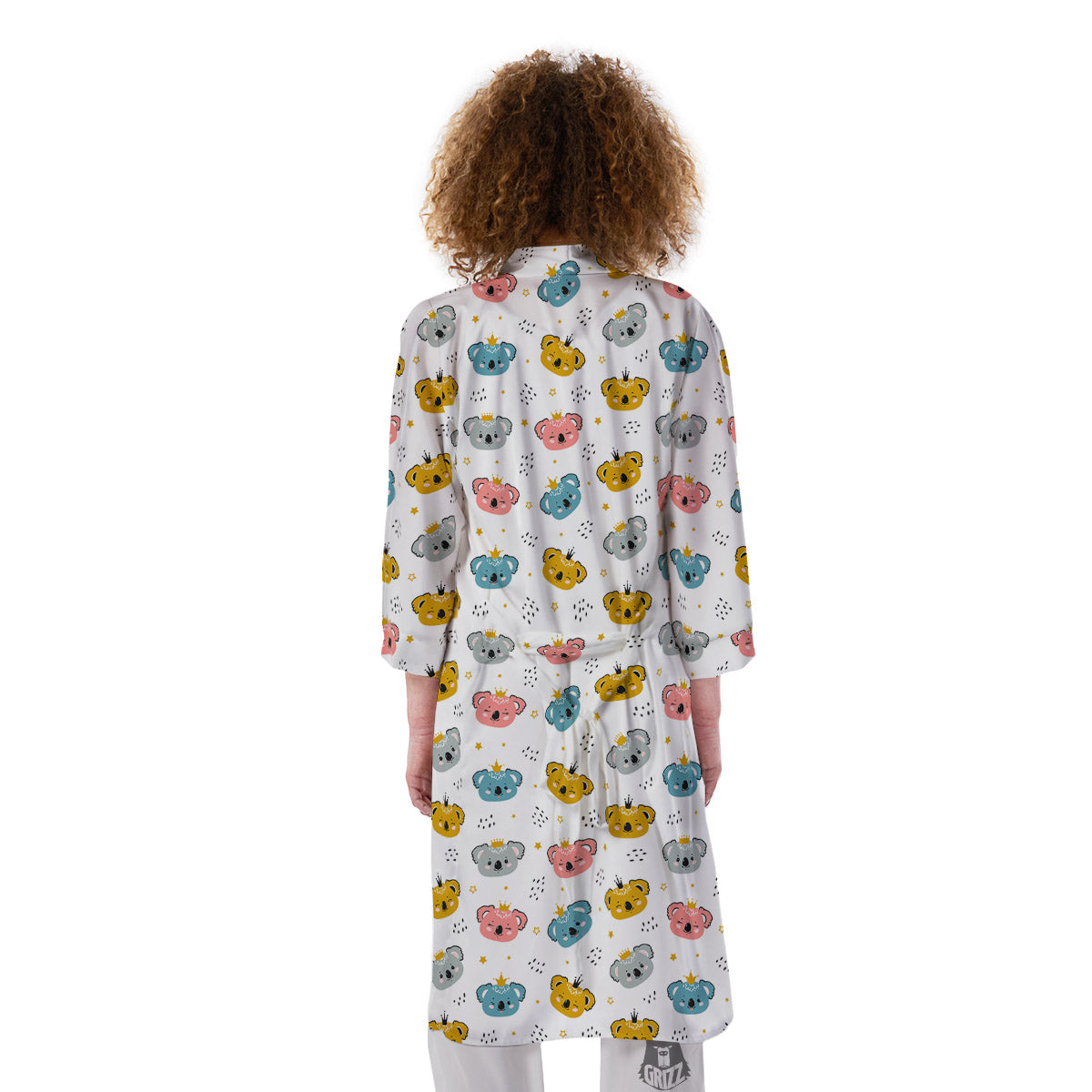 Baby Bear Colorful Cartoon Print Pattern Kimono-grizzshop