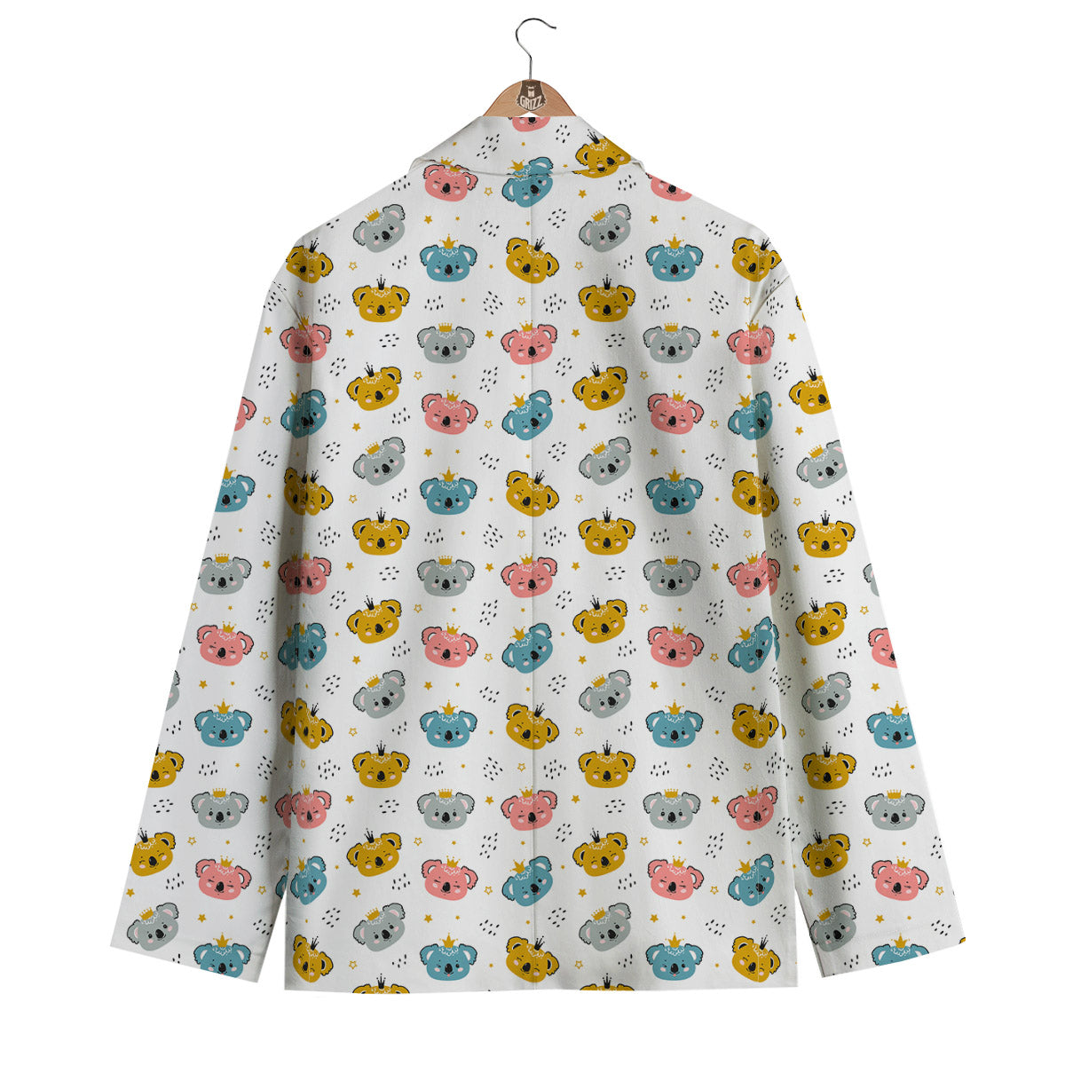 Baby Bear Colorful Cartoon Print Pattern Men's Blazer-grizzshop
