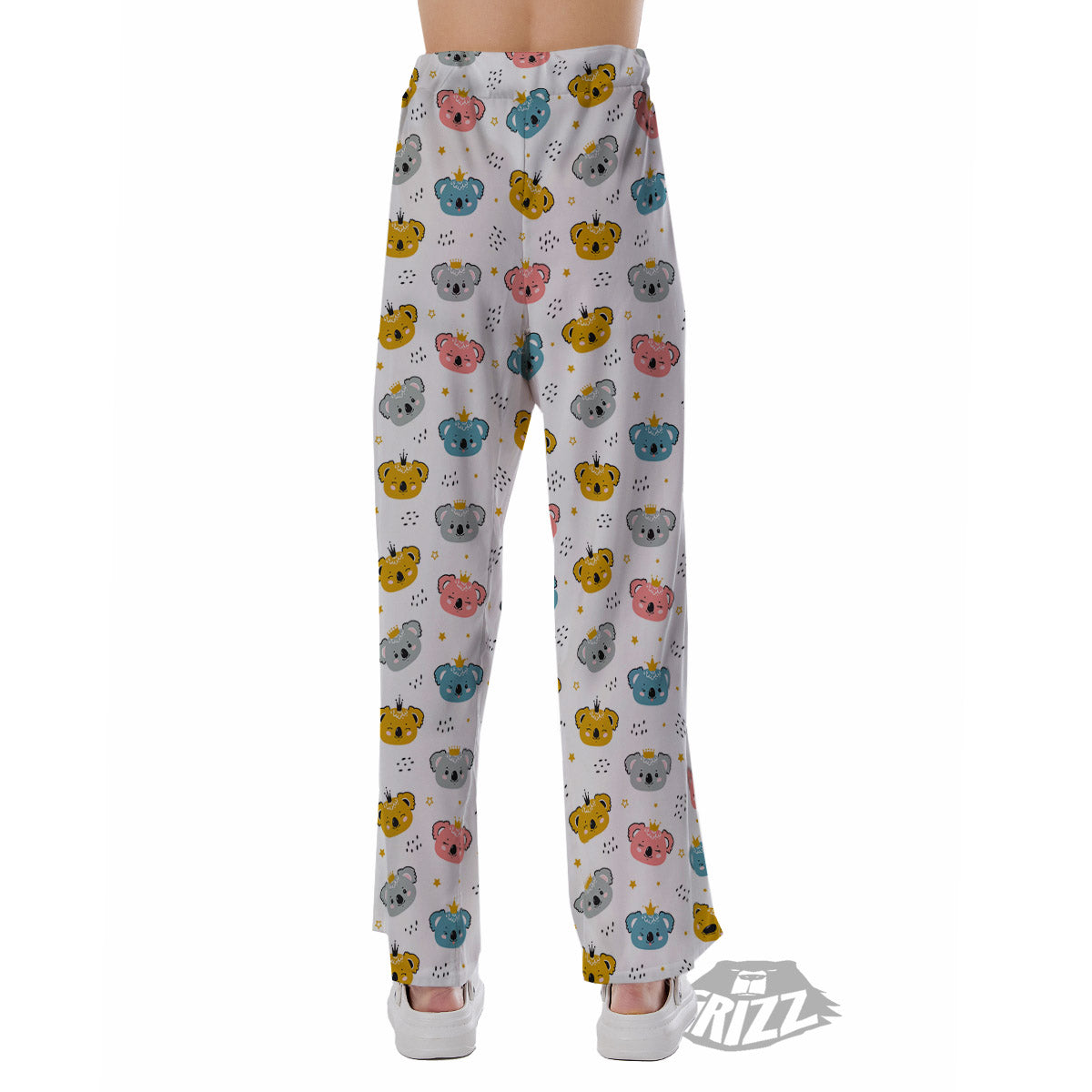 Baby Bear Colorful Cartoon Print Pattern Pajama Pants-grizzshop