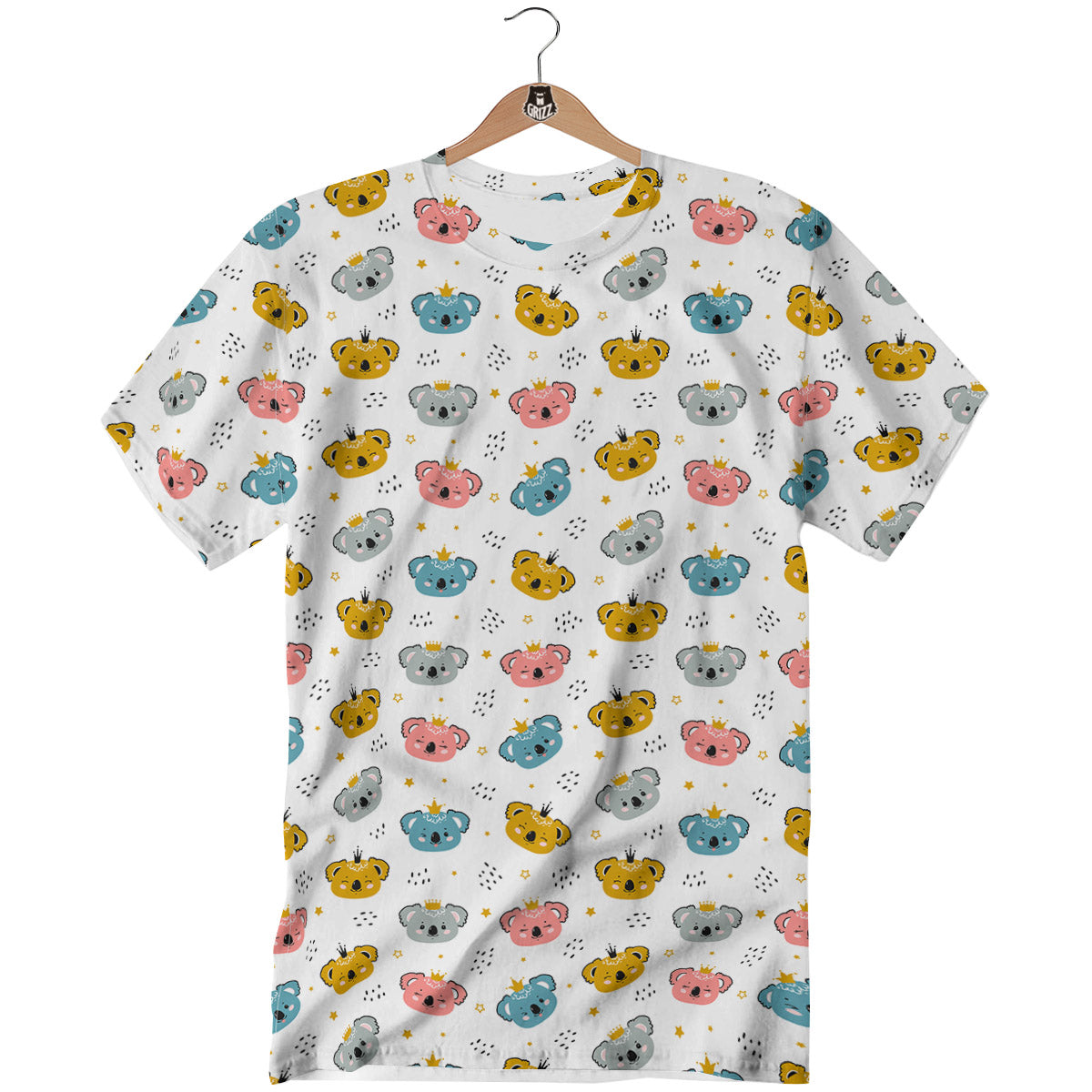 Baby Bear Colorful Cartoon Print Pattern T-Shirt-grizzshop
