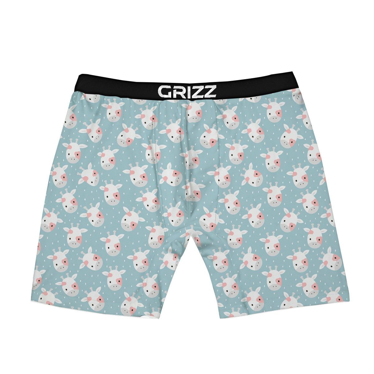 Baby Cow Cartoon Cute Print Pattern Boxer Briefs-grizzshop